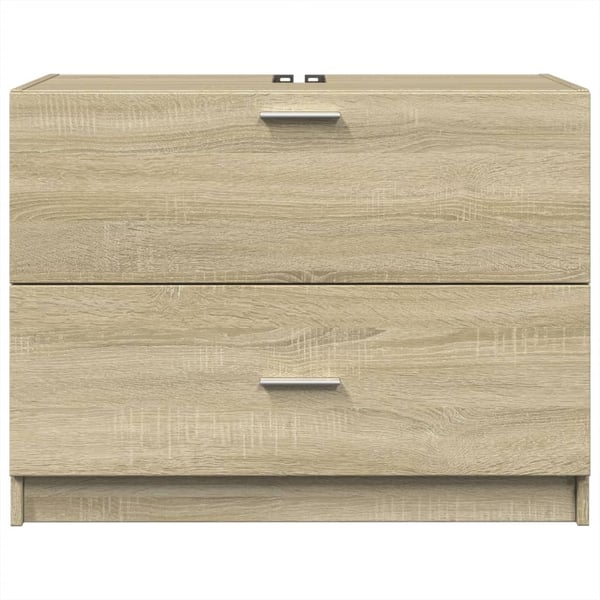 vidaXL underskab til håndvask 78x37x59 cm konstrueret træ sonoma-eg