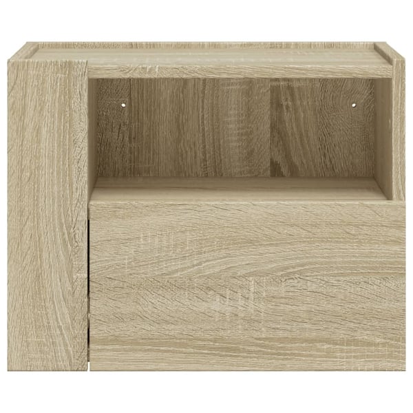 vidaXL Veggmonterte nattbord 2 stk sonoma eik 45x30x35 cm
