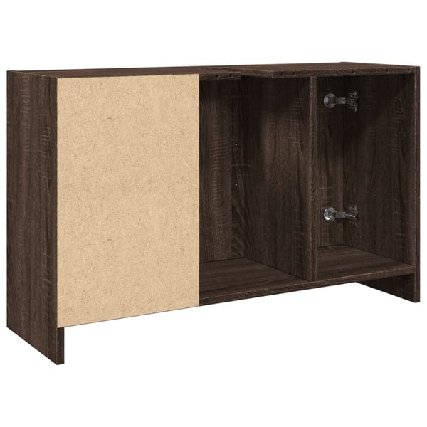 vidaXL Servantskap brun eik 90x29x55 cm konstruert tre