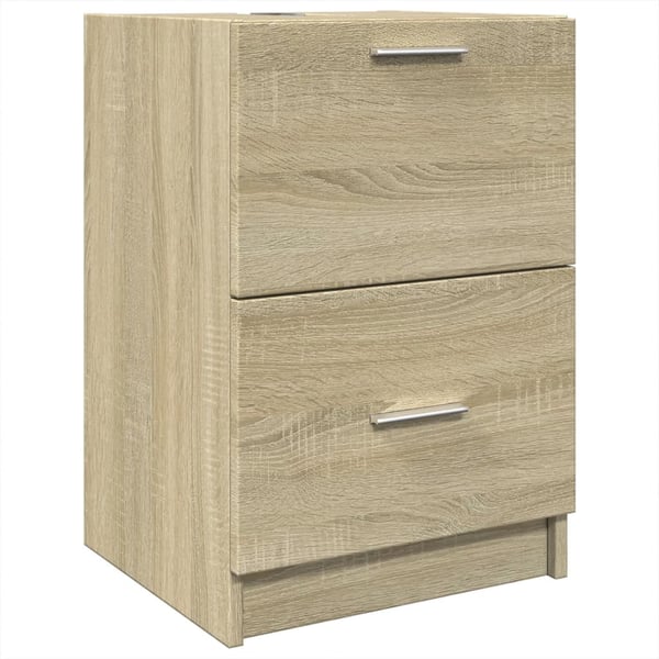 vidaXL Allaskaappi Sonoma tammi 40x37x59 cm tekninen puu
