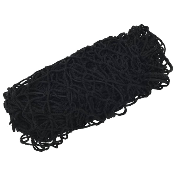 vidaXL Tilhengernett med elastisk tau svart 4x2 m PP