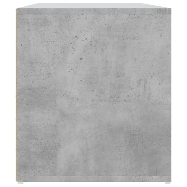 vidaXL Hjørneskap betonggrå 160x40x45 cm sponplate