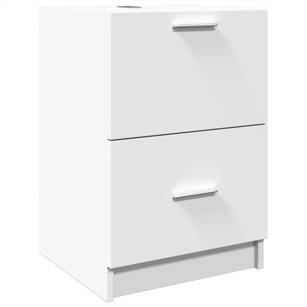 vidaXL Servantskap hvit 40x37x59 cm konstruert tre