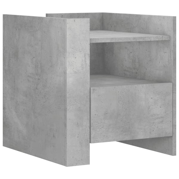vidaXL Nattbord betonggrå 45x50x50 cm konstruert tre