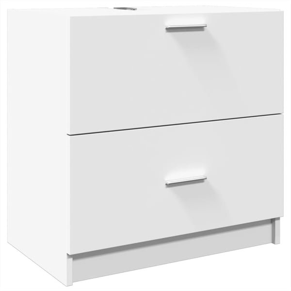 vidaXL Servantskap hvit 59x37x59 cm konstruert tre
