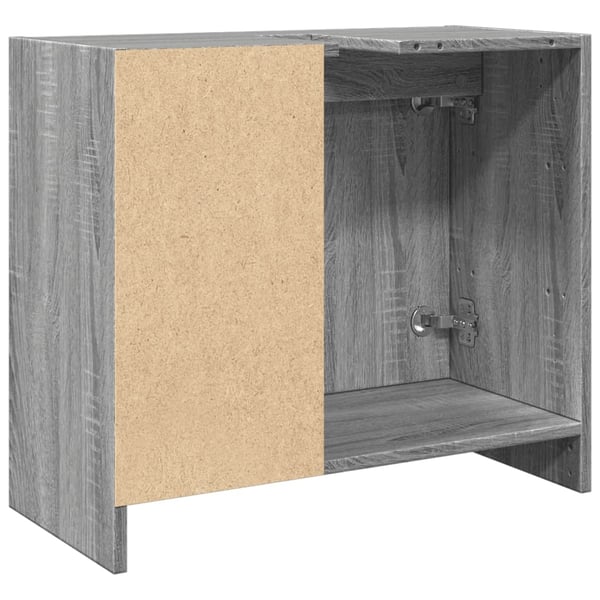 vidaXL Servantskap grå sonoma 63x29x55 cm konstruert tre