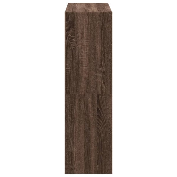 vidaXL Bokhylle brun eik 102x32x108 cm konstruert tre