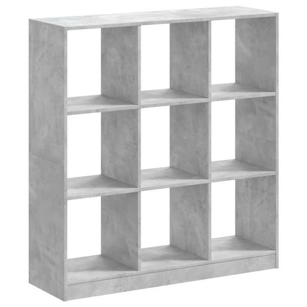 vidaXL bogreol 102x32x109 cm konstrueret træ betongrå