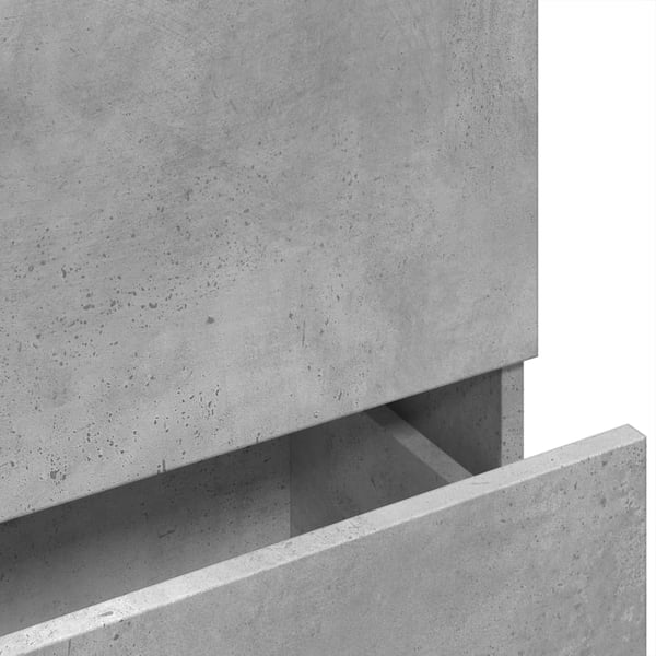 vidaXL Servantskap betonggrå 78x37x59 cm konstruert tre