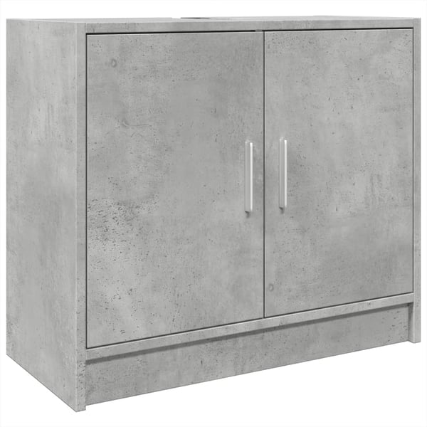 vidaXL underskab til håndvask 63x29x55 cm konstrueret træ betongrå