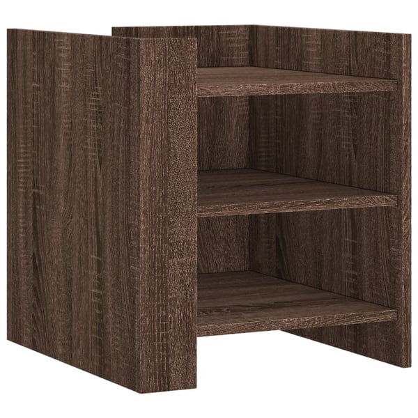 vidaXL Nattbord brun eik 45x50x50 cm konstruert tre