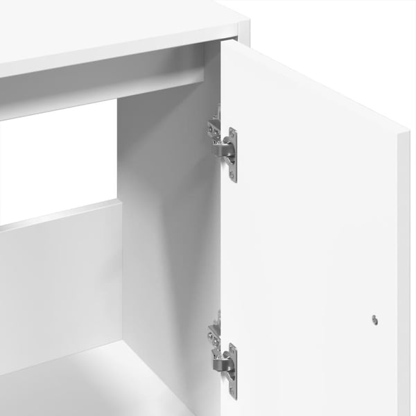 vidaXL Servantskap hvit 63x29x55 cm konstruert tre