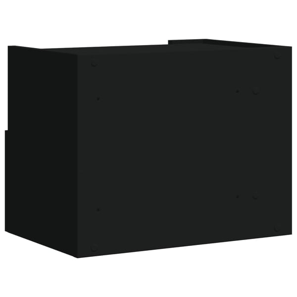 vidaXL væghængt sengebord 45x30x35 cm sort