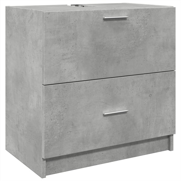 vidaXL Servantskap betonggrå 59x37x59 cm konstruert tre
