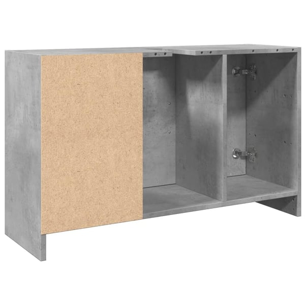 vidaXL Servantskap betonggrå 90x29x55 cm konstruert tre