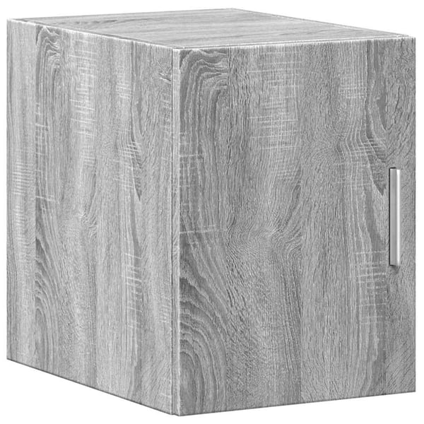 vidaXL Smalt oppbevaringsskap grå sonoma 30x42,5x225 cm konstruert tre