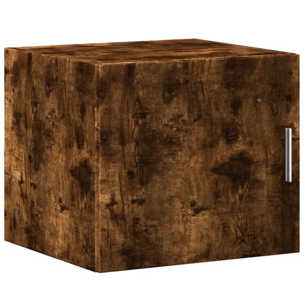 vidaXL Smalt oppbevaringsskap røkt eik 45x42,5x225 cm konstruert tre