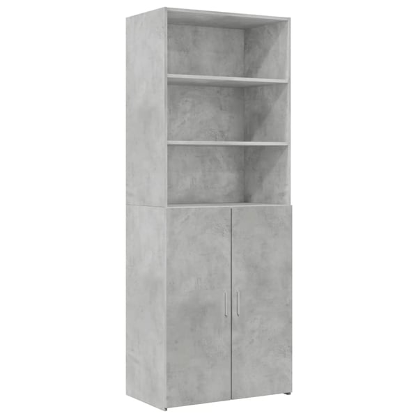 vidaXL Förvaringsskåp betonggrå 70x42,5x225 cm konstruerat trä