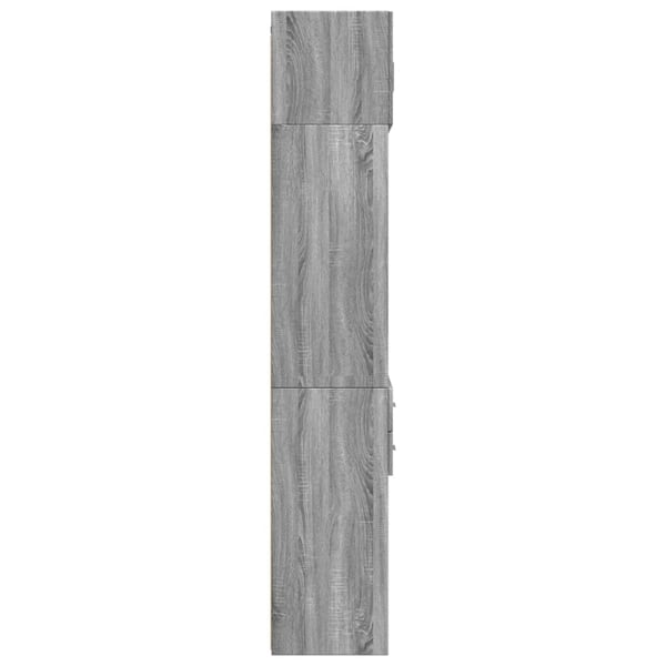 vidaXL Oppbevaringsskap grå sonoma 70x42,5x225 cm konstruert tre