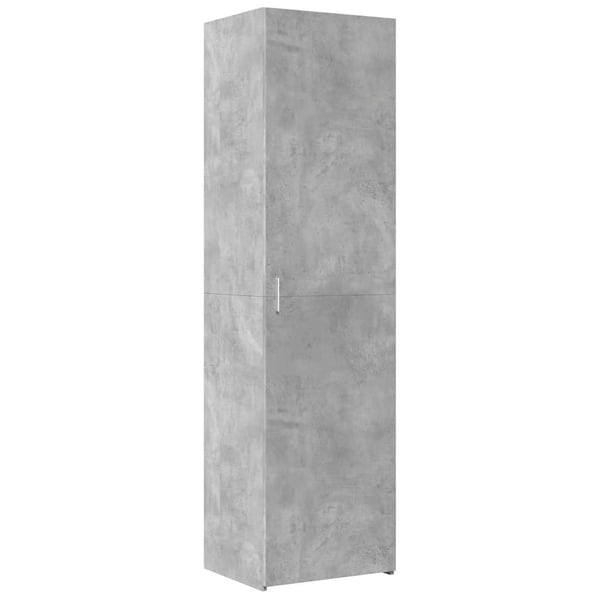 vidaXL Smalt oppbevaringsskap betonggrå 50x42,5x225 cm konstruert tre