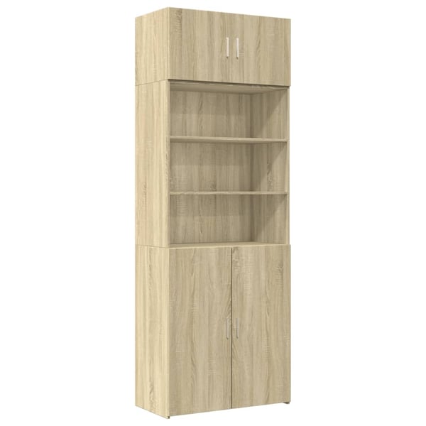vidaXL skab 80x42,5x225 cm konstrueret træ sonoma-eg