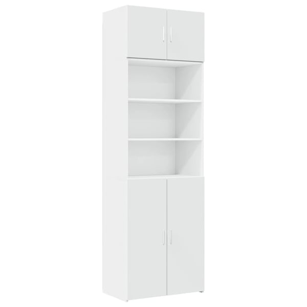 vidaXL Förvaringsskåp vit 70x42,5x225 cm konstruerat trä