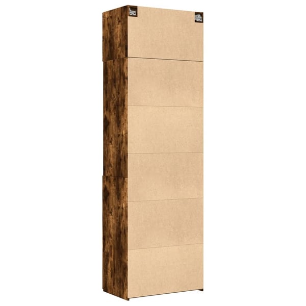 vidaXL skab 70x42,5x225 cm konstrueret træ røget egetræsfarve