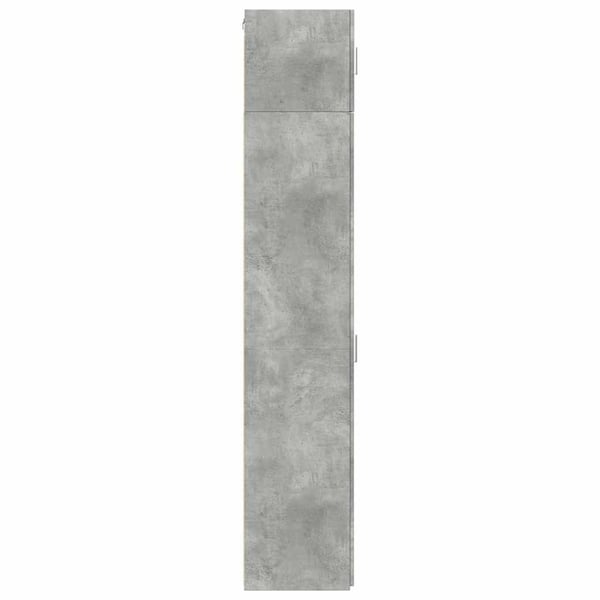 vidaXL Smalt oppbevaringsskap betonggrå 30x42,5x225 cm konstruert tre