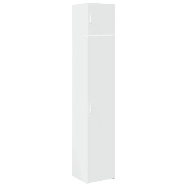 vidaXL skab 40x42,5x225 cm smalt konstrueret træ hvid