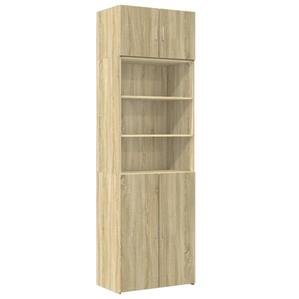 vidaXL Oppbevaringsskap sonoma eik 70x42,5x225 cm konstruert tre