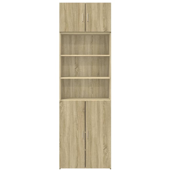 vidaXL Oppbevaringsskap sonoma eik 70x42,5x225 cm konstruert tre