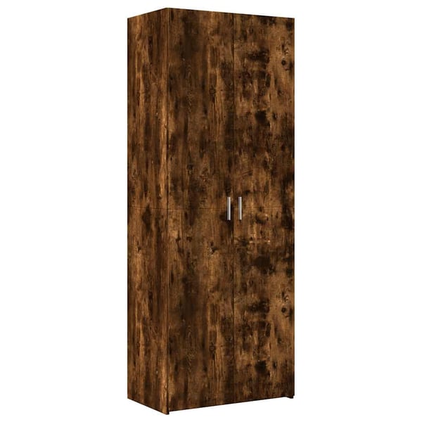 vidaXL Oppbevaringsskap grå sonoma 70x42,5x225 cm konstruert tre