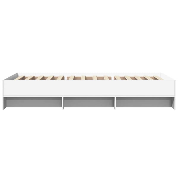 vidaXL Sengeramme hvit 90x200 cm konstruert tre