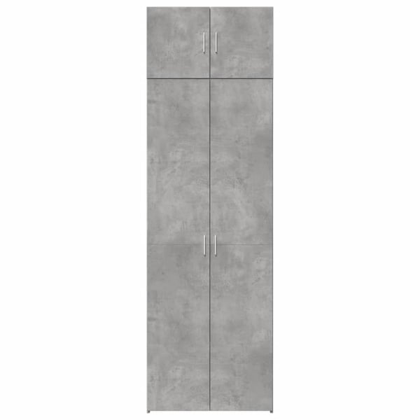 vidaXL Oppbevaringsskap røkt eik 70x42,5x225 cm konstruert tre