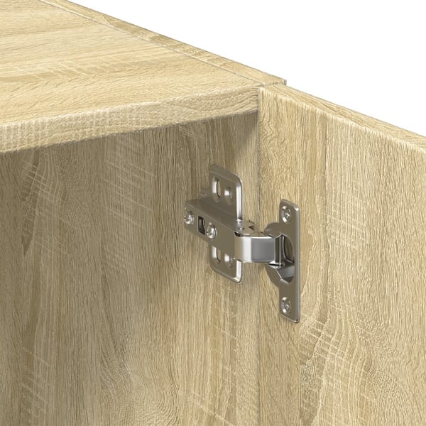 vidaXL Smalt oppbevaringsskap sonoma eik 50x42,5x225 cm konstruert tre