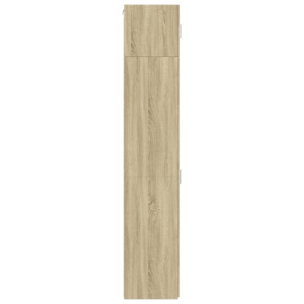 vidaXL Smalt oppbevaringsskap sonoma eik 45x42,5x225 cm konstruert tre