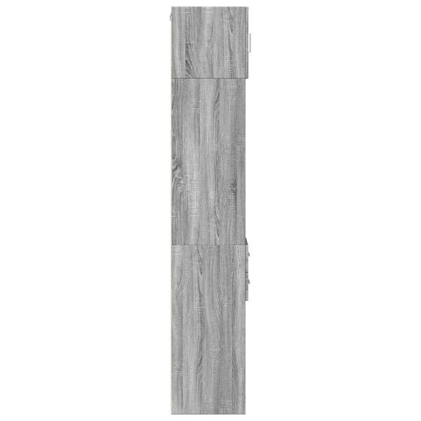 vidaXL Smalt oppbevaringsskap grå sonoma 30x42,5x225 cm konstruert tre