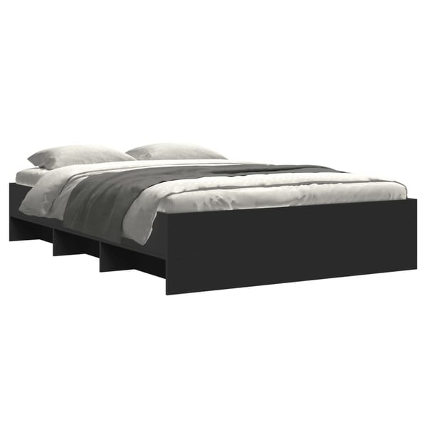 vidaXL Sengeramme svart 140x200 cm konstruert tre