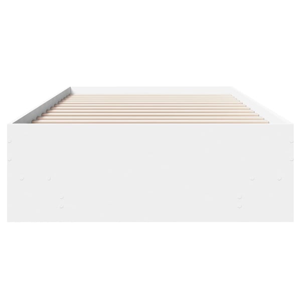 vidaXL Sengeramme hvit 75x190 cm konstruert tre