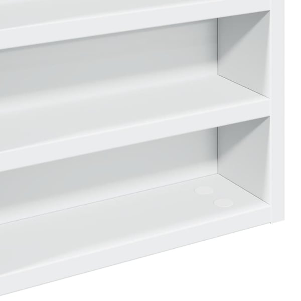 vidaXL vitrineskab 60x8,5x58 cm spånplade hvid