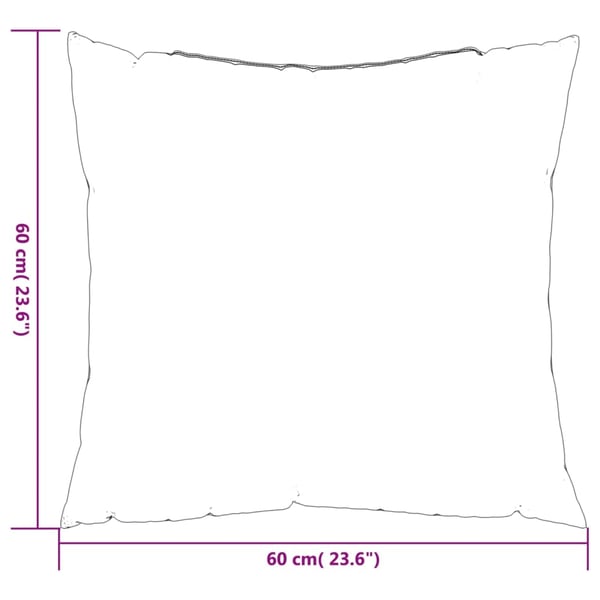 vidaXL sofapuder 4 stk. 60x60 cm stof grå