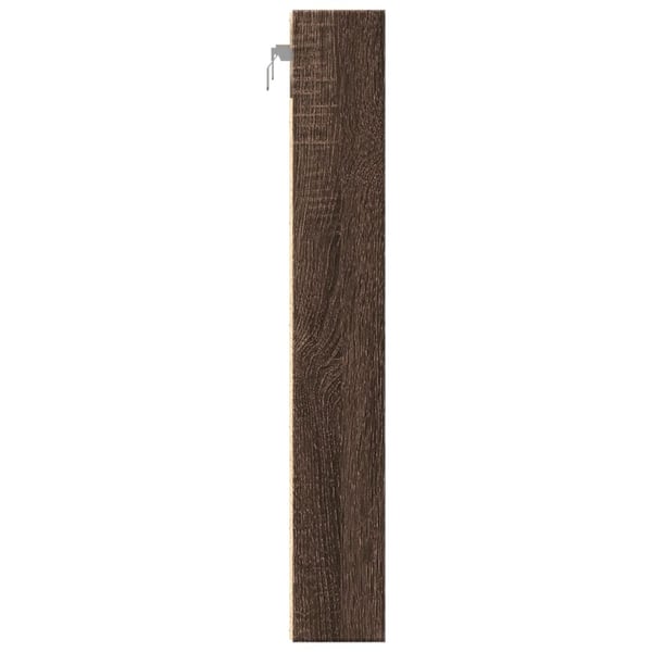 vidaXL Vitriinikaappi ruskea tammi 60x8,5x58 cm tekninen puu