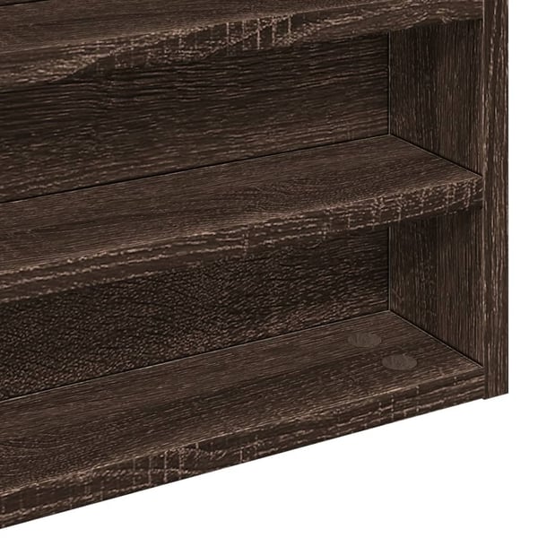 vidaXL Vitriinikaappi ruskea tammi 60x8,5x58 cm tekninen puu