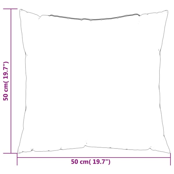 vidaXL sofapuder 4 stk. 50x50 cm stof beige