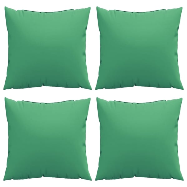vidaXL sofapuder 4 stk. 60x60 cm stof grøn