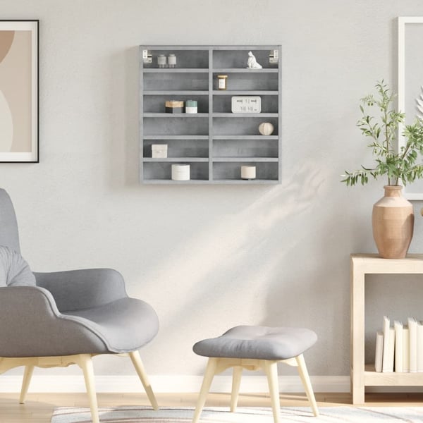 vidaXL Hylle betonggrå 60x8,5x58 cm konstruert tre