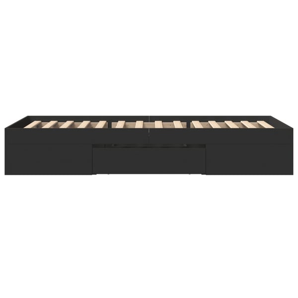 vidaXL Sengeramme svart 90x190 cm konstruert tre