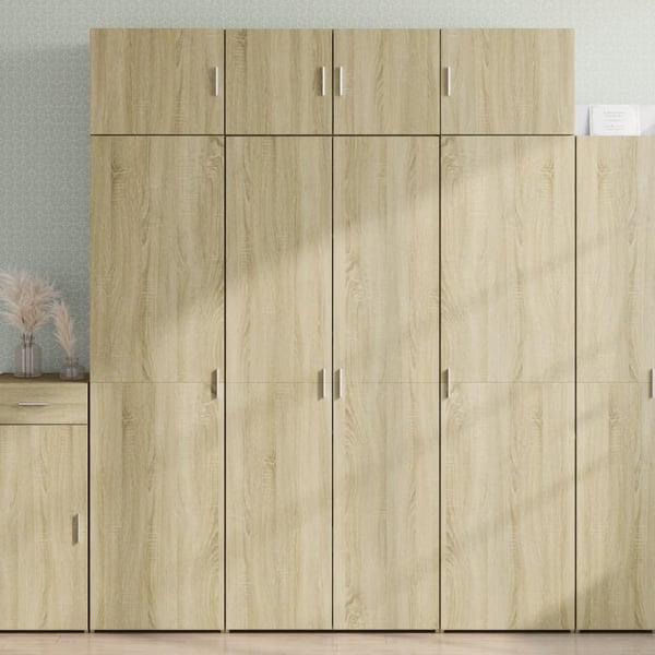 vidaXL skab 80x42,5x185 cm konstrueret træ sonoma-eg
