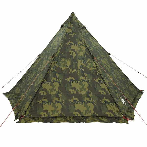 vidaXL Familietelt tipi for 6 personer kamuflasje vanntett