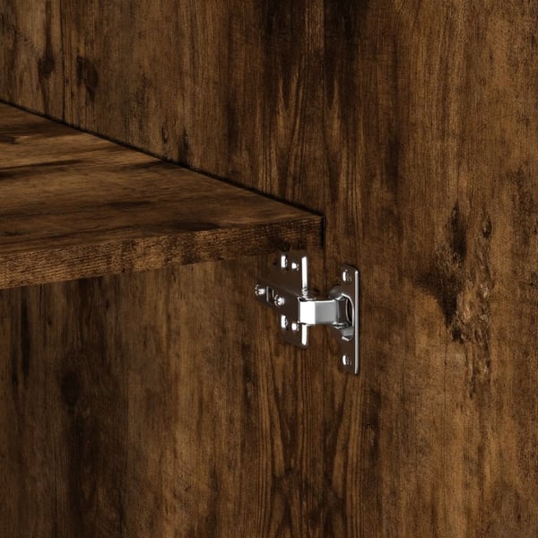 vidaXL skab 80x42,5x249 cm konstrueret træ røget egetræsfarve
